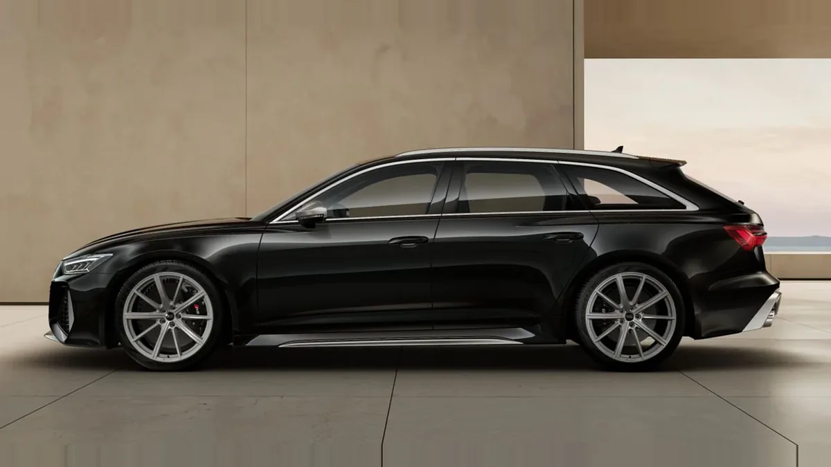 Audi RS6 Avant TFSI Quattro en renting en Barcelona — Lateral