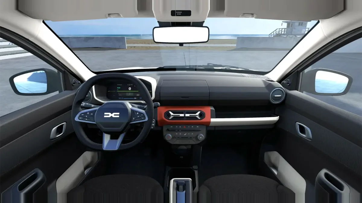 Dacia Spring Expression Electric 33kW (45CV) en renting en Barcelona — Delantera