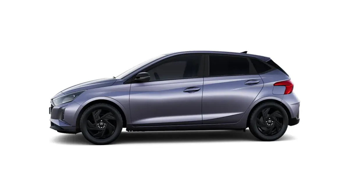 Hyundai i20 1.0T Black Line 90cv MY26 en renting en Barcelona — Lateral