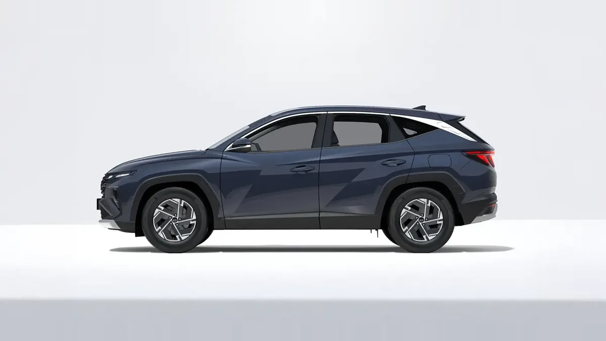 Hyundai Tucson FL 1.6T 239CV HEV AT Klass en renting en Barcelona — Lateral
