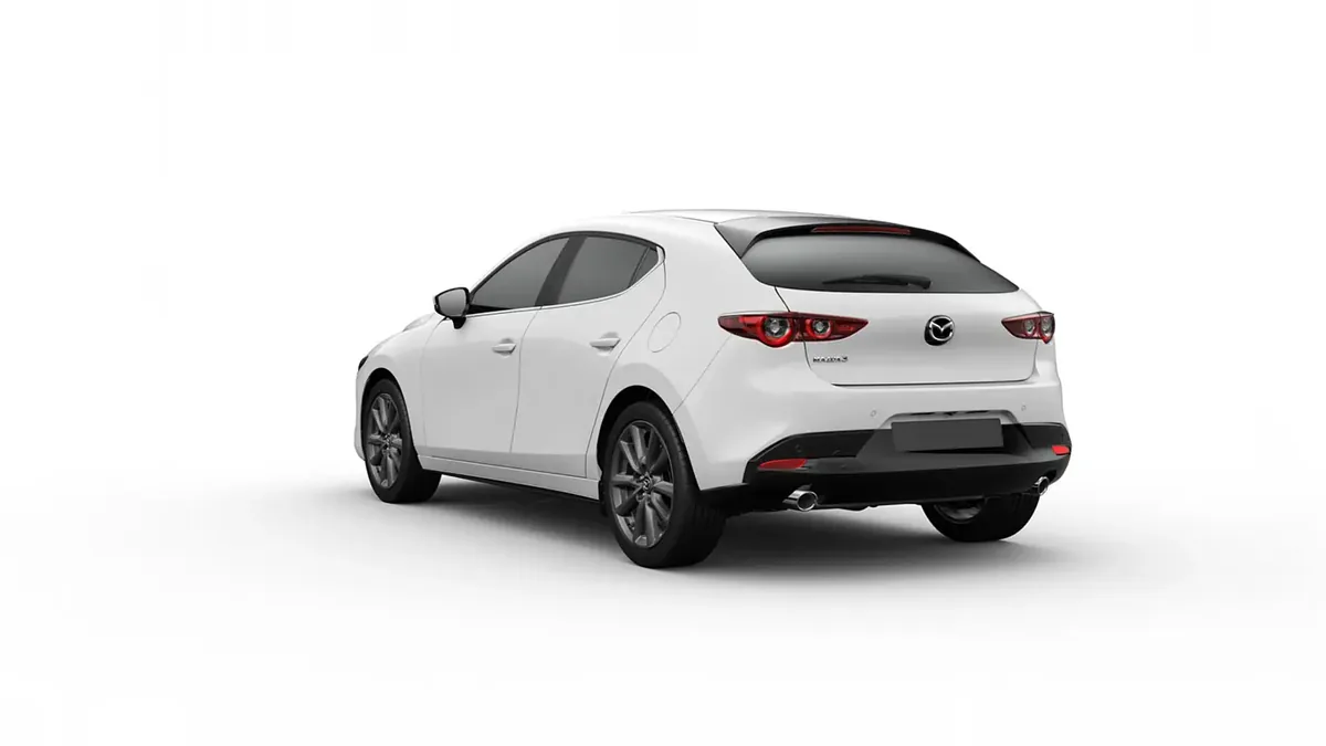 Mazda 3 2.5L e-Skyactiv G MHEV 140CV 6AT Centre-Line en renting en Barcelona — Lateral