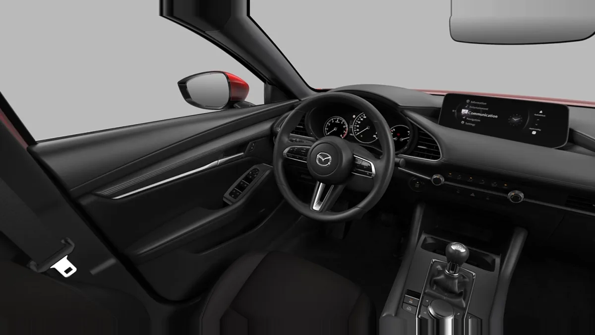 Mazda 3 2.5L e-Skyactiv G MHEV 140CV 6MT Prime-Line en renting en Barcelona — Delantera