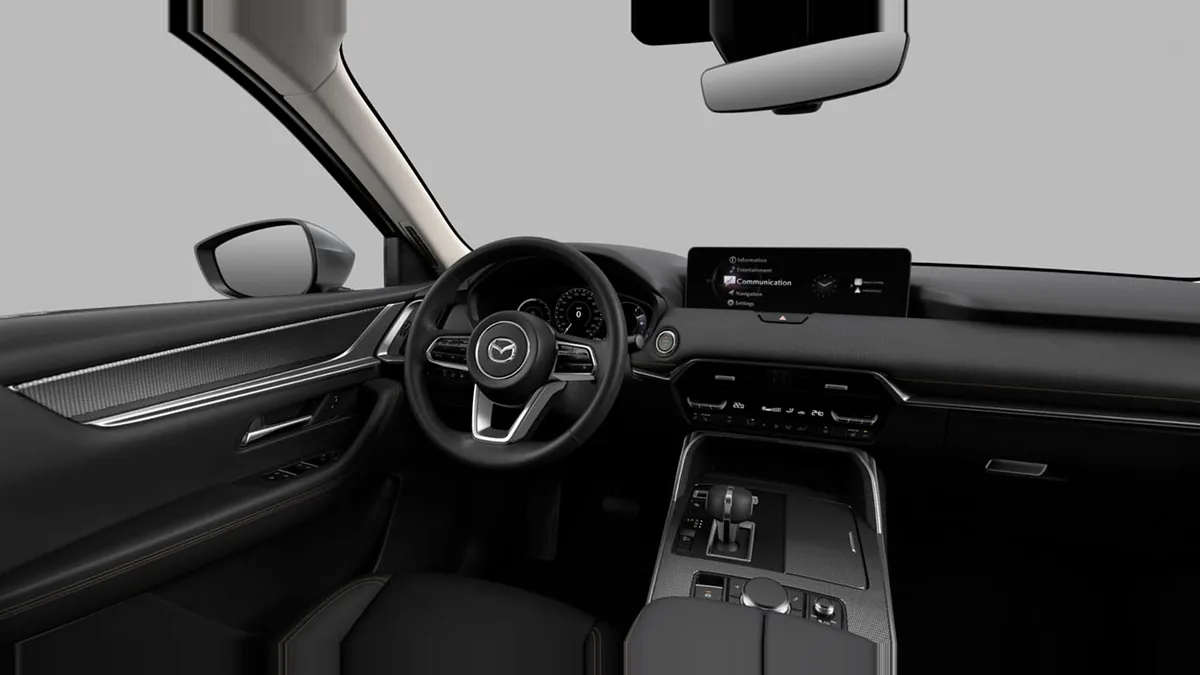 Mazda CX-60 e-Skyactiv MHEV RWD Exclusive-Line II en renting en Barcelona — Interior