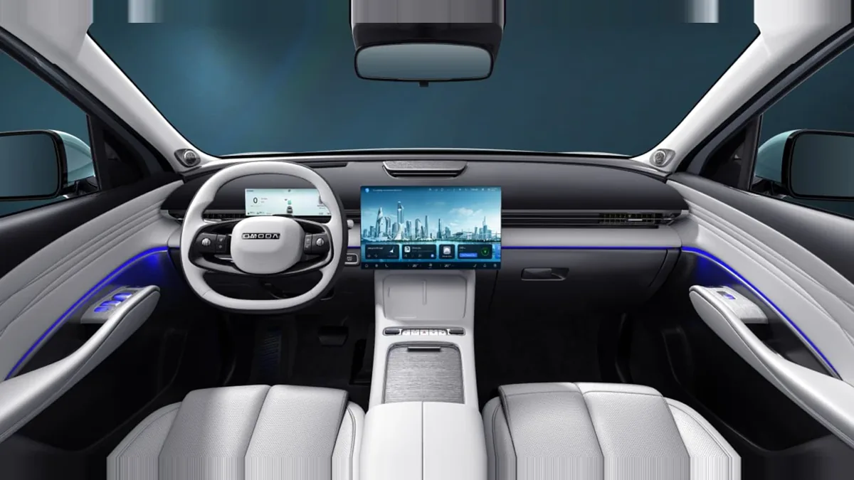 Omoda 7 1.5 TGDI PHEV Premium 279CV en renting en Barcelona — Trasera