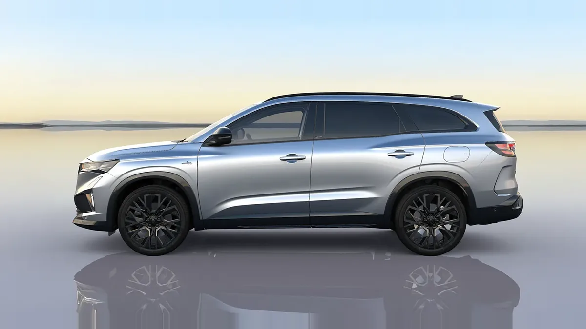 Renault Espace Espirit Alpine Full Hybrid E-Tech 146kW 7p en renting en Barcelona — Lateral